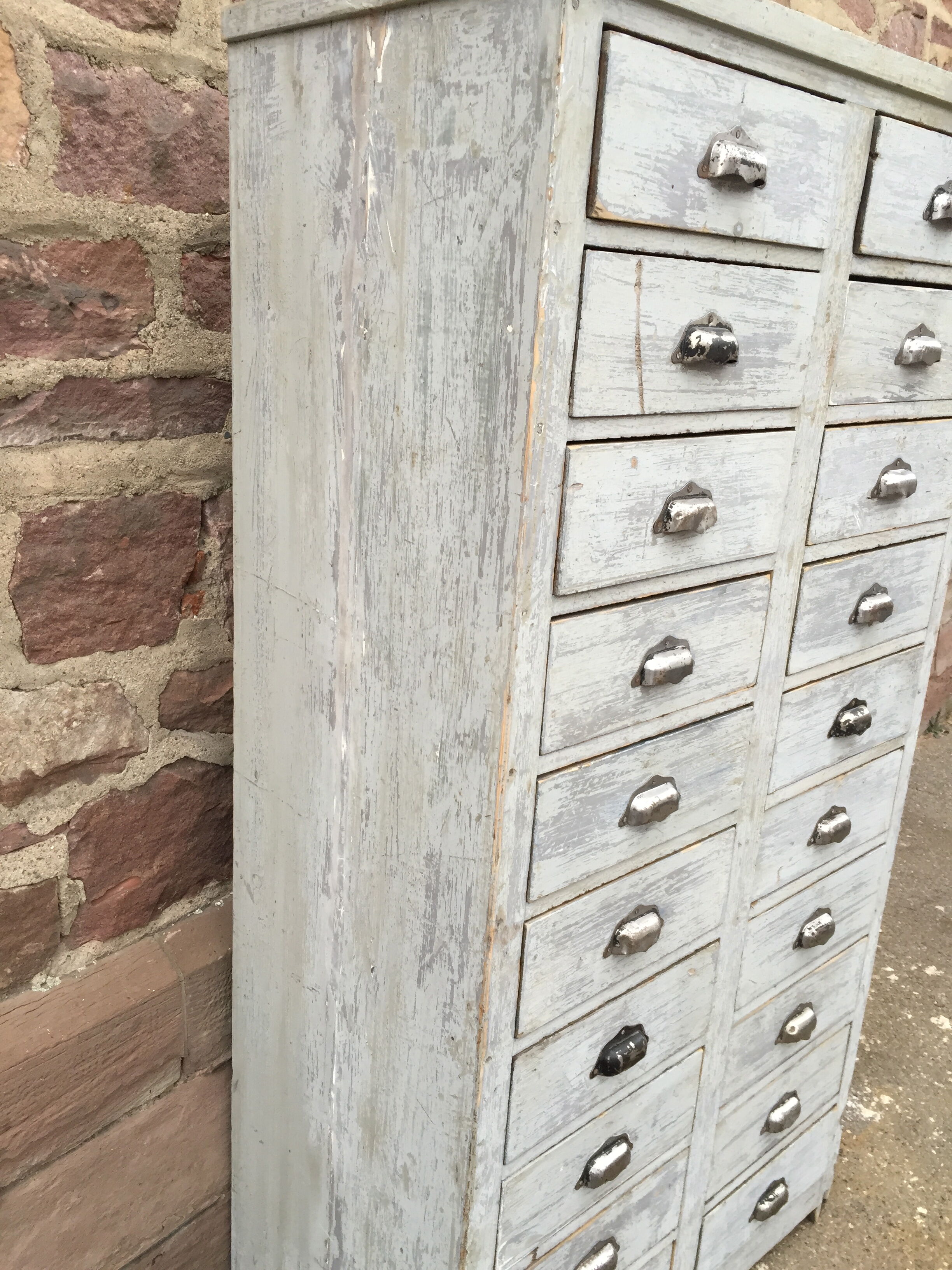 Industrial workshop furniture with vintage drawers 1930