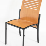 Ensemble de 7 chaises Robert vintage par Thomas Albrecht pour Atoll, Allemagne 1980