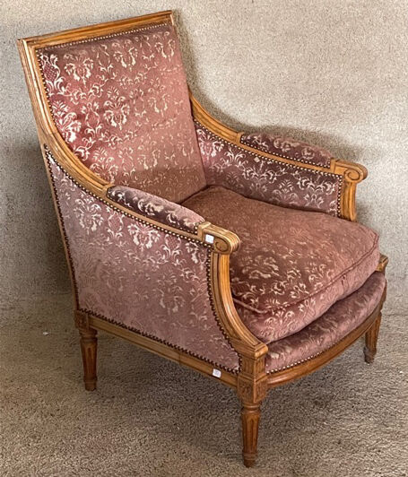 Louis XVI style shepherdess armchair