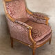 Louis XVI style shepherdess armchair