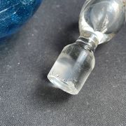 Large enameled blue carafe