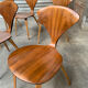 Series of 6 Norman Cherner chairs for Plycraft USA in teak, 1960s