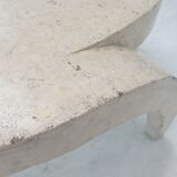 Mactan Stone or Fossil Stone Coffee Table, 1980's
