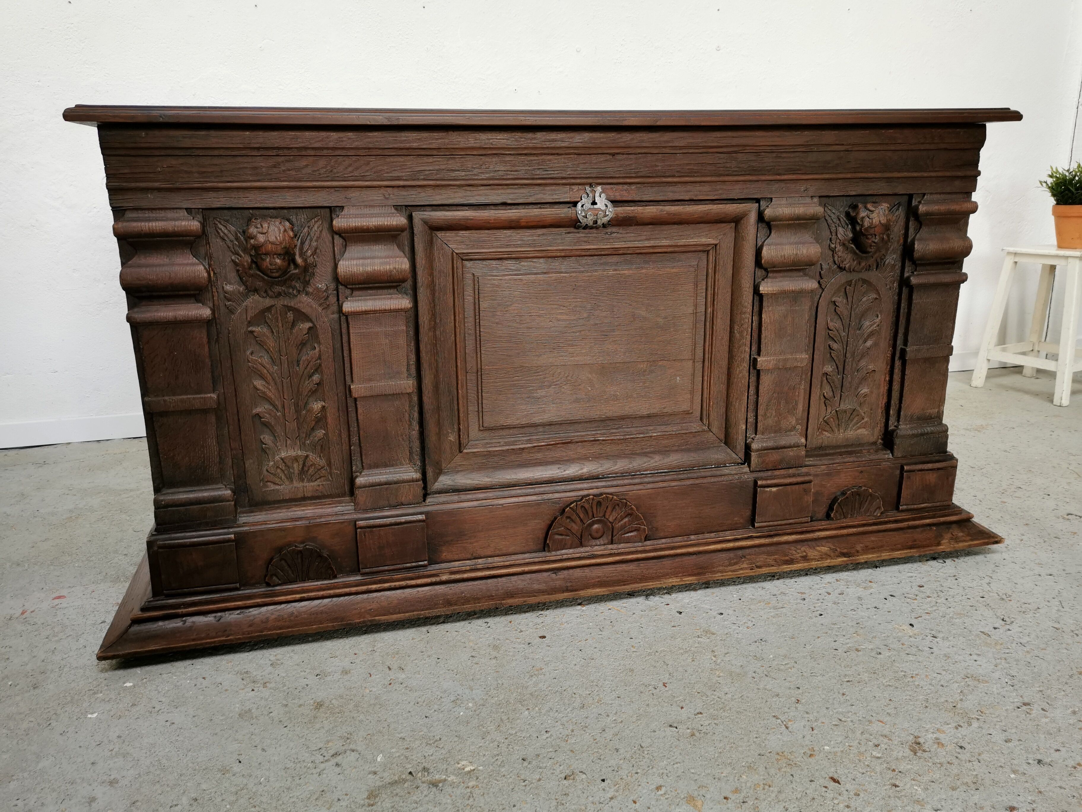 Oak office counter