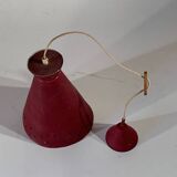 openwork metal pendant light from the 1950s