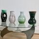 Set of 4 Accolay vases, signed ceramics, France, 1960s