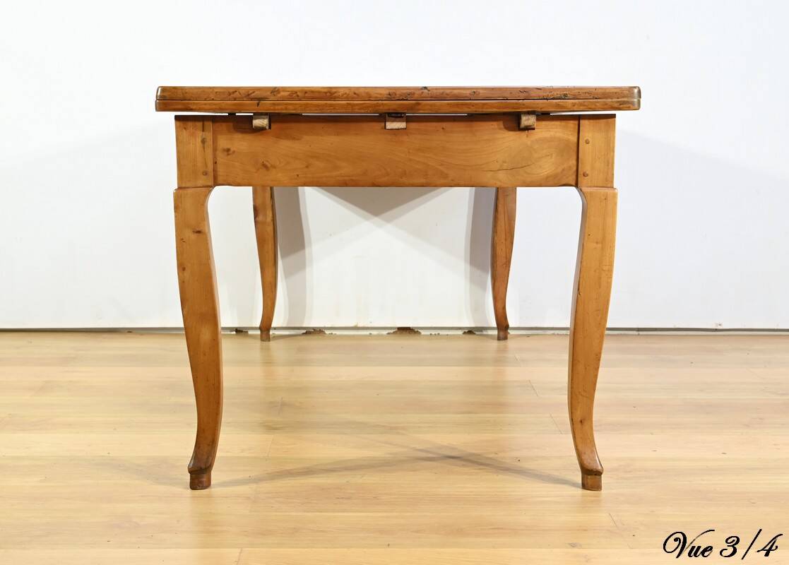 Regional Cherry Wood Table, Louis XV style – Mid-19th century