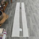 2x8 white brown hemp runner rug 57x260cm