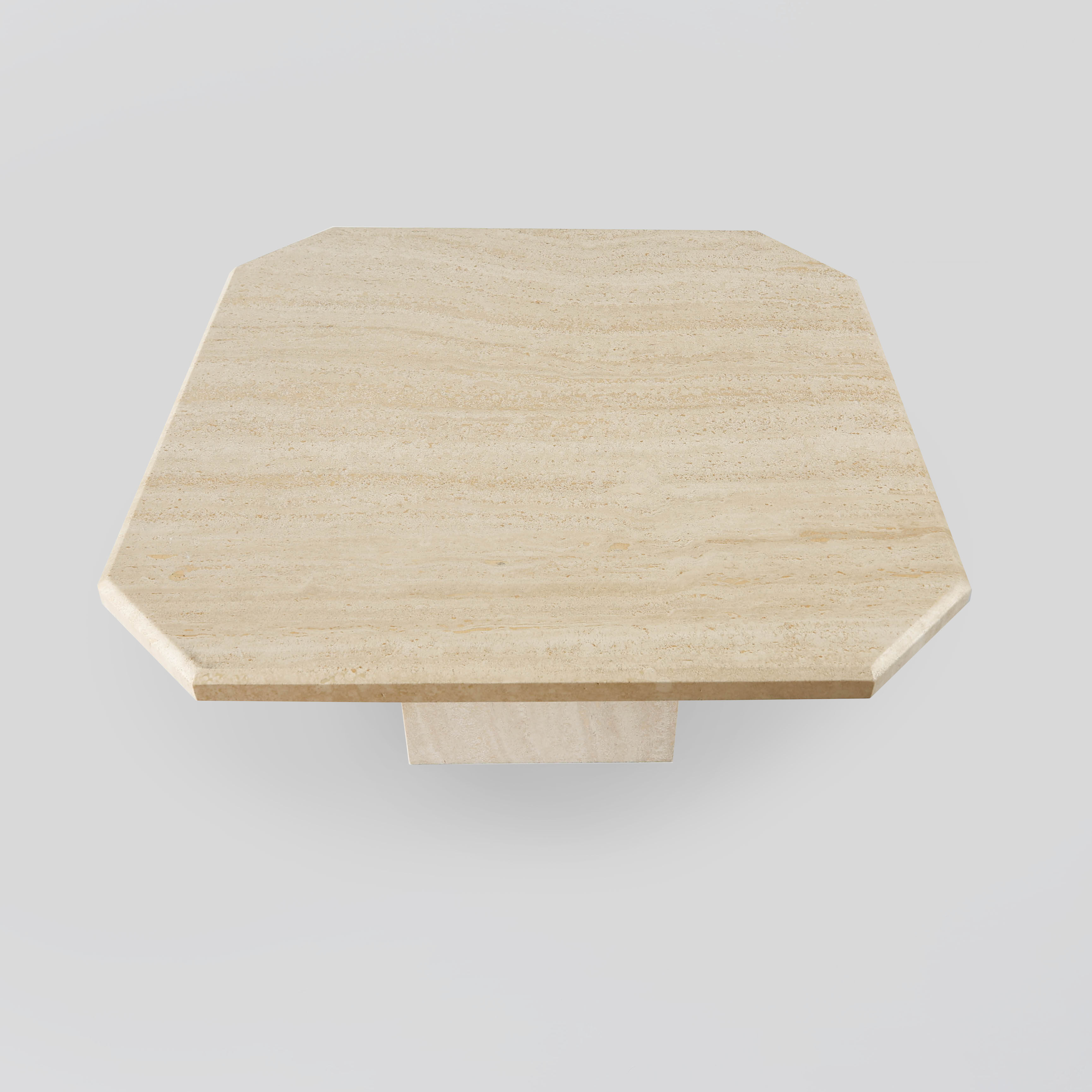 Mid century travertine side table / coffee table