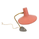 Lampe de table rose vintage, années 1950