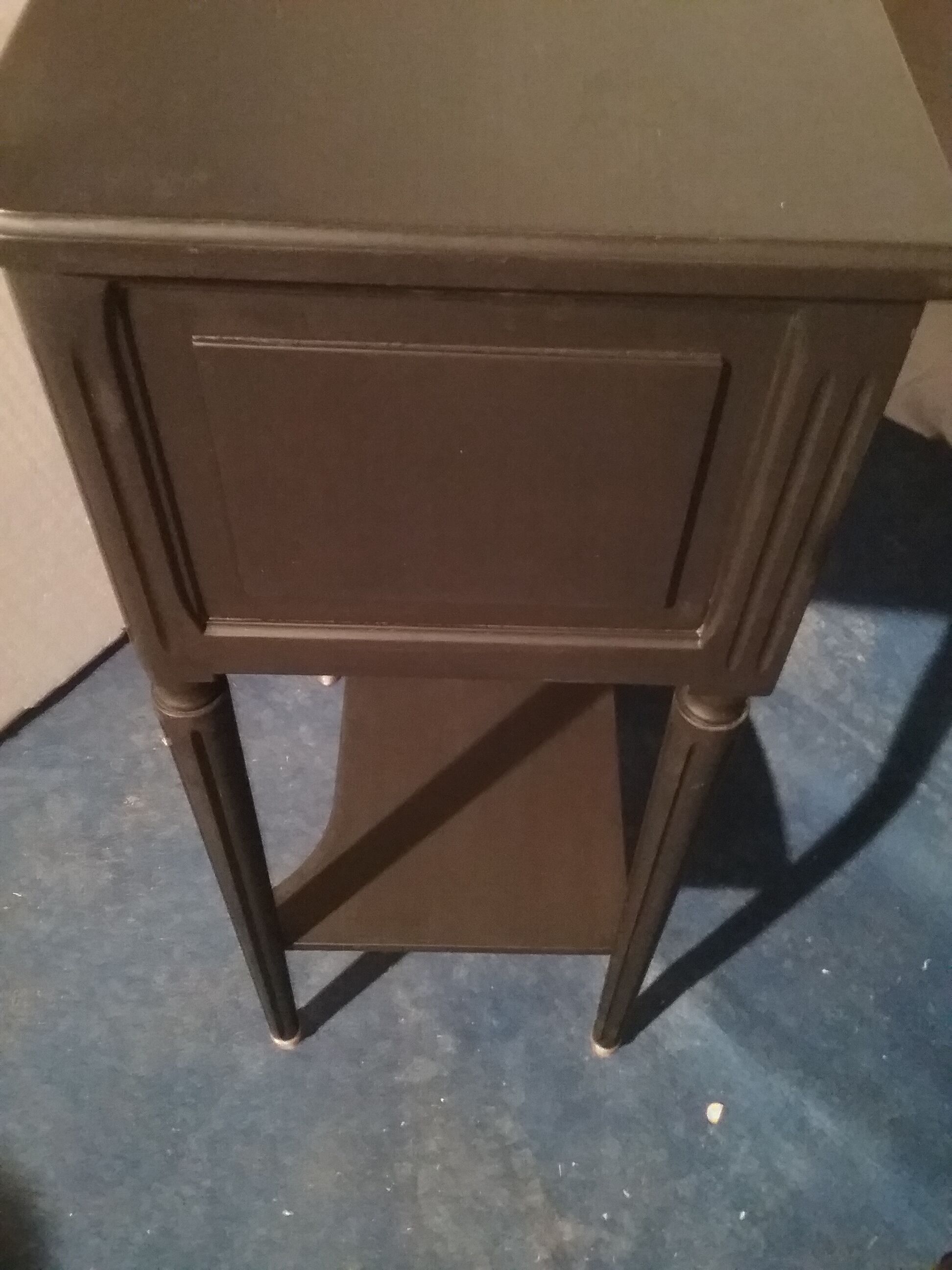 Pair of black bedsides
