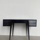Vintage 1950s Italian Vanity/Desk with Mirror, in Solid Wood, Gio Ponti Style