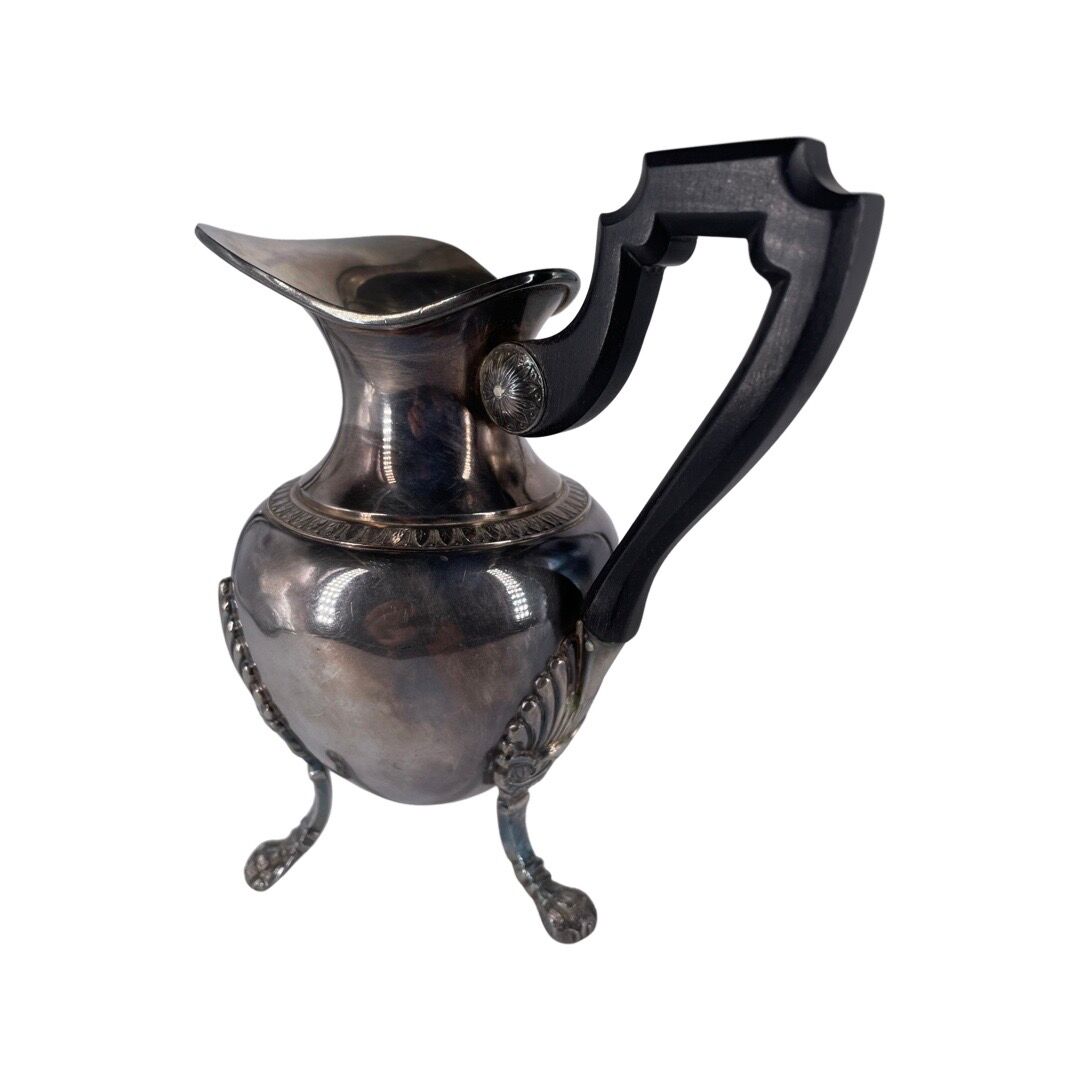 Empire style coffee and tea service in silver metal. Marked RM for Roux-Marquiand 20th century