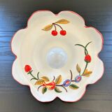 Ceramic pendant light with fruit decor