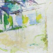 Original Swedish oil on canvas – “Landscape” by Sture Ekengren – vintage & framed – 63 × 74 cm