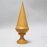 Turned wood obelisk sculpture
