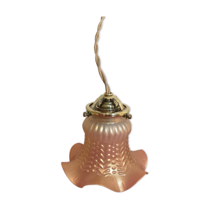 Lampe baladeuse ancienne opaline