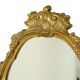 Miroir en or classique français style baroque acanthe 76 cm