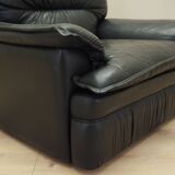 Leather armchair, Italian design, 1960s, production: Italy