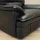 Leather armchair, Italian design, 1960s, production: Italy