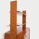 Vintage modular secretary shelf bookcase in teak from the 60s