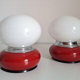 Pair of vintage bedside lamps