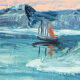 Mer Arctique, huile sur toile, 50 x 42 cm