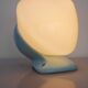 Large mid-century modern pale blue bathroom sconce from Ifö