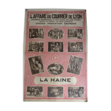 Old cinema poster: The Lyon Mail Affair - La Haine