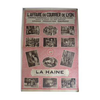 Old cinema poster: The Lyon Mail Affair - La Haine