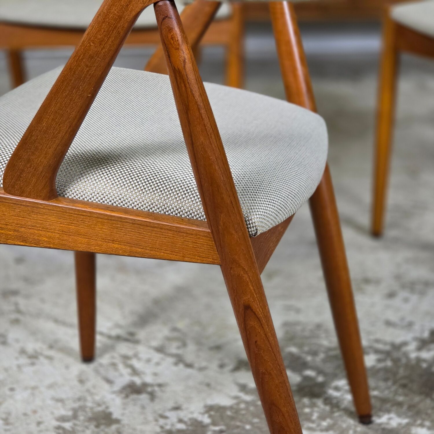 Kai Kristiansen Model 31 vintage Danish teak dining chairs
