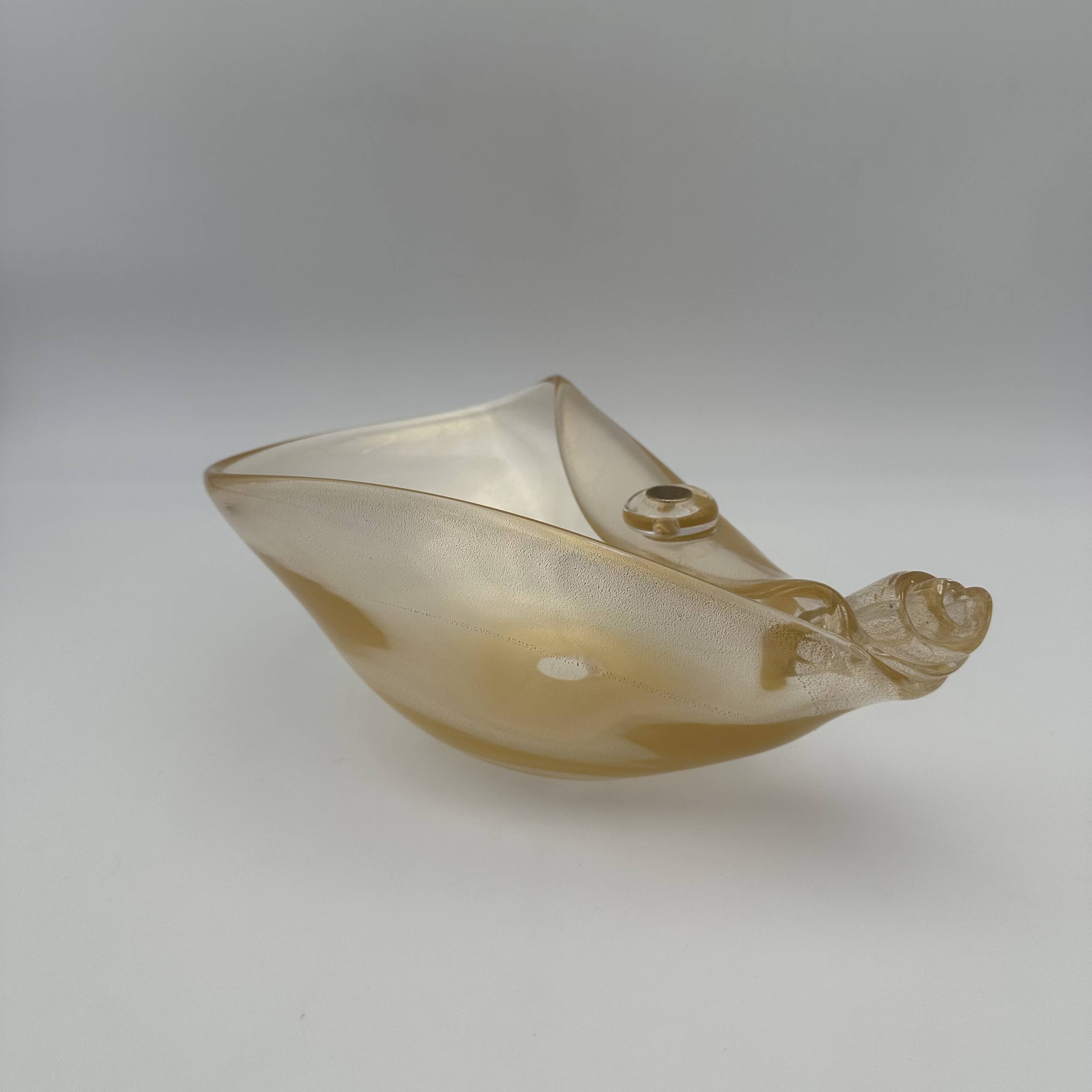 Coupe de Forme Libre en Verre Irisé de Murano, Barovier & Toso, Années 1950