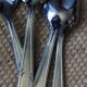 Lot 4 spoons metal decorations