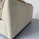 Old 2-seater beige leather sofa designed by Carl Larsson De Sede, vintage 80s