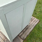 Renovated green mastic Parisian buffet.