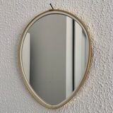 Vintage mirror 1960 asymmetrical mirror - 25 x 20 cm