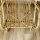 Fauteuil cubique en rotin