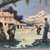 Petanque players signed