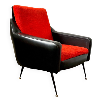 Fauteuil vintage design rétro - Epoque 1960s