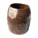 Pot to measure Kerala teak antique brass