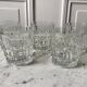 Set consisting of a carafé and 5 70s crystal whiskey glasses