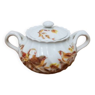 Limoges earthenware sugar bowl