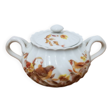 Limoges earthenware sugar bowl
