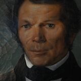 Unknown antique master portrait of a noble gentleman, oil on canvas