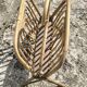 Vintage wicker and rattan magazine rack
