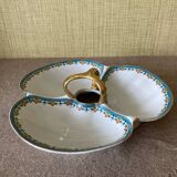 Serviteur mendiant à trois compartiments en porcelaine de Limoges Havilland - Le Tanneur