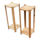 2 étagères scandinaves en bois massif 67cm