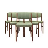 Set of six teak chairs, Danish design, 70s, production: Denmark