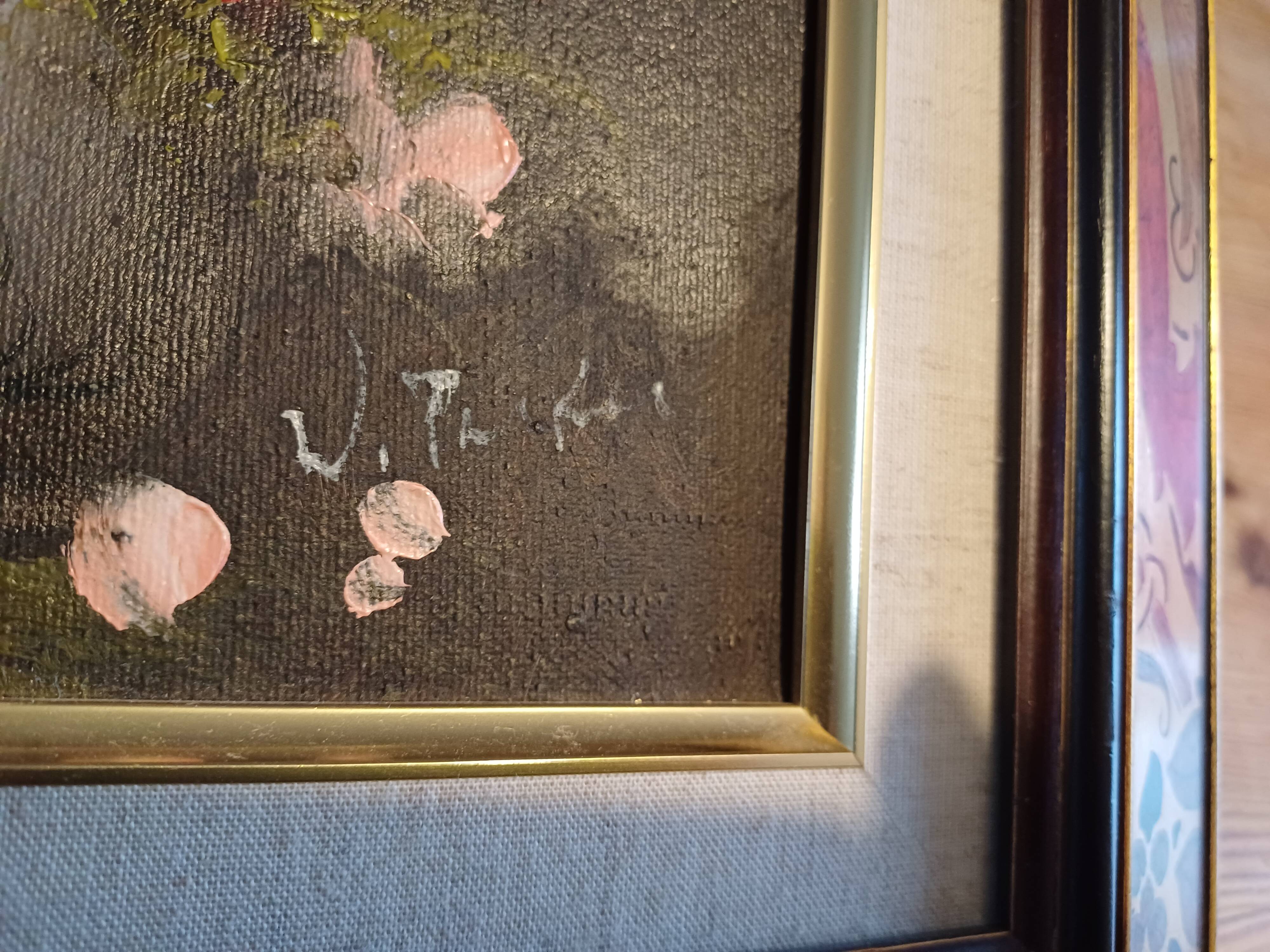 Oil Painting on Canvas Reproduction "Flowers"