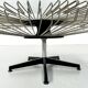 Italian rotating glass and metal coffee table designed for Prada, 1990s.
